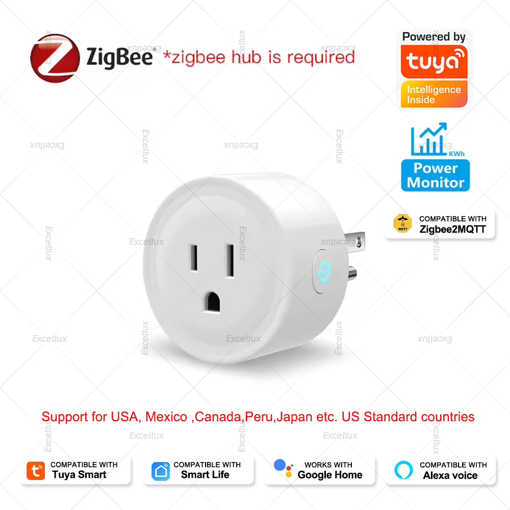 Smart Home Japan - Tuya 16A enchufe inteligente Zigbee enchufe