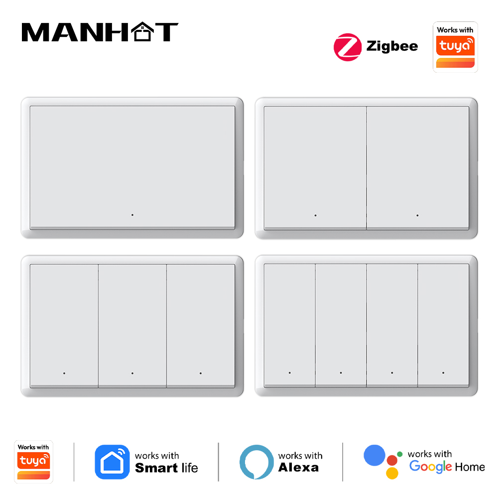 Smart Home Yale - Interruptor inteligente Zigbee Manhot, sin necesidad