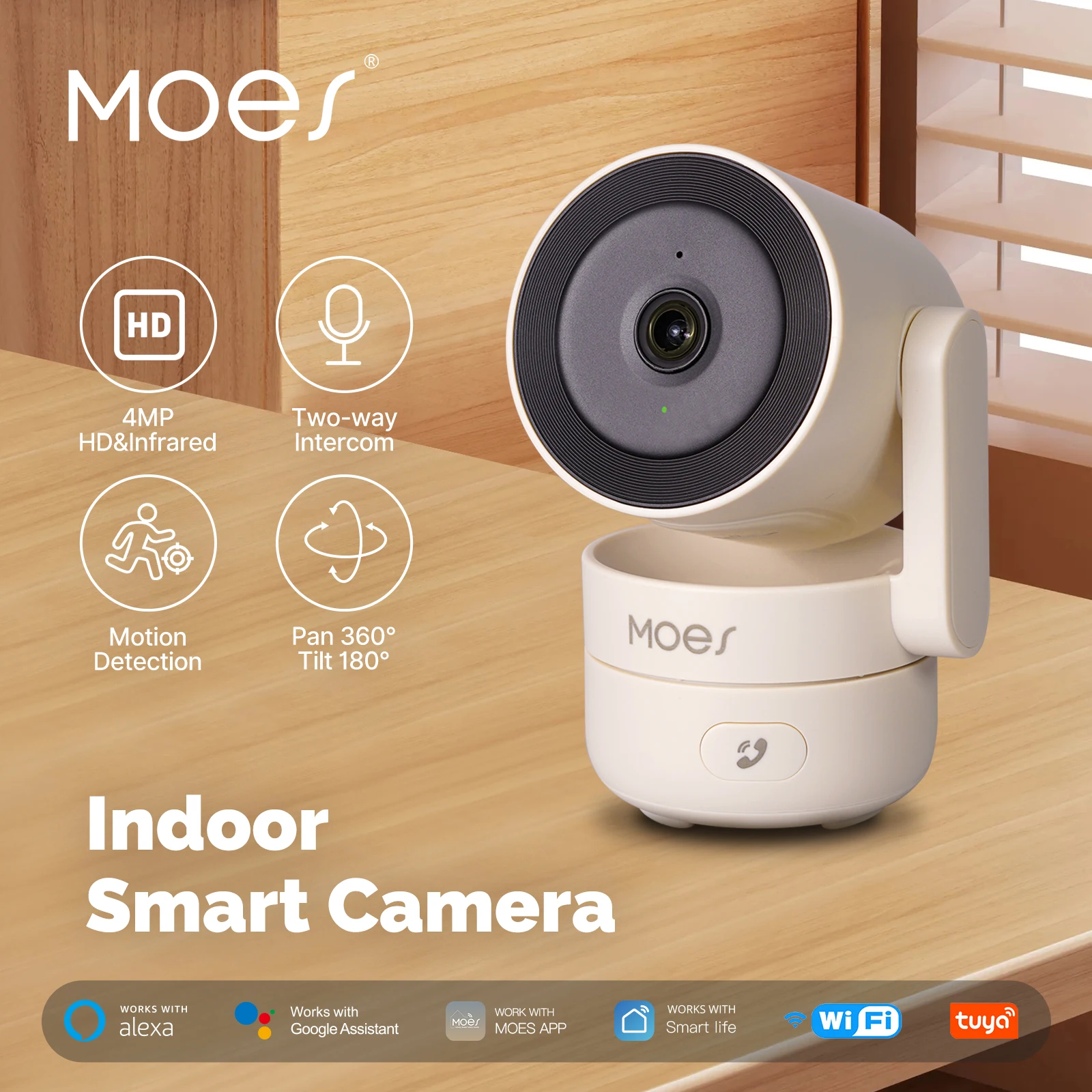 Smart Home Imou - MOESTuya WiFi interior Pan/Tilt cámara de