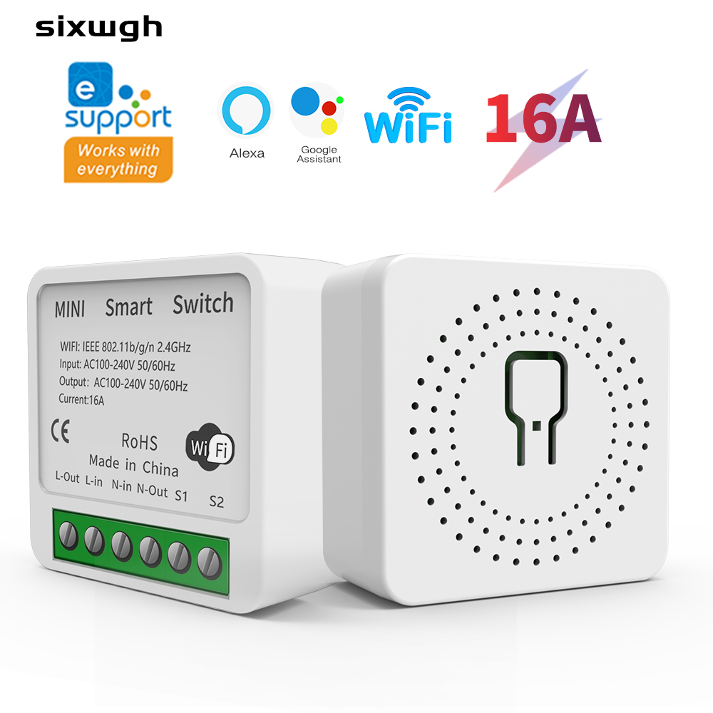 Smart Home Bridge - Interruptor Inteligente WiFi Ewelink Mini 16A,