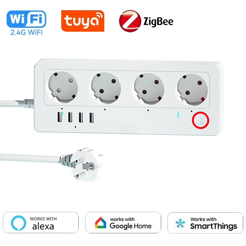 Smart Power Strip - Enchufe inteligente WiFi ZigBee con 4