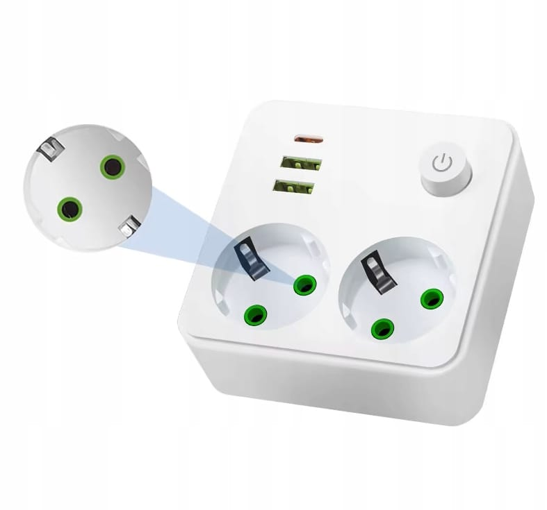 Smart Power Strip - Enchufe de pared con cargador y