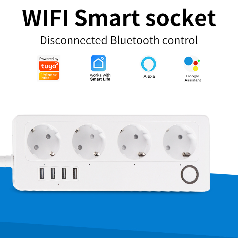 Smart Power Strip - SIXWGH Tuya Cable de extensión inteligente